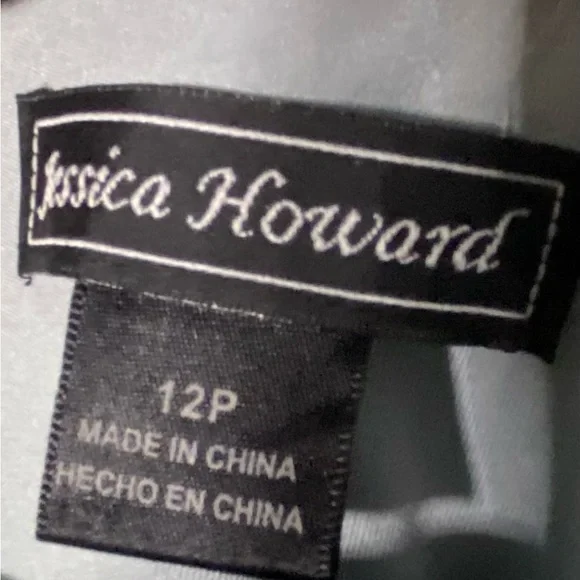 Jessica Howard Stunning Silver Dress with jacket 12P - Picture 5 of 10